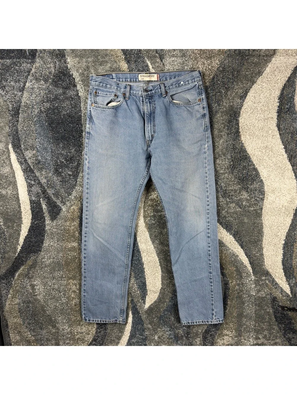 Vintage Y2K Levis 505 Straight Jeans Mens 36x36 Light Baggy